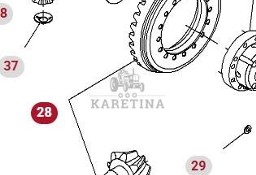 Valtra S274 S294 S324 S394 Fendt S927 S930 S933 S939 Atak Koło Zębate Wałek 7700450102