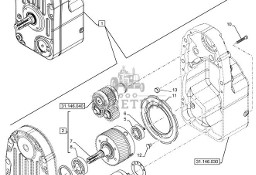 New Holland T6070 Pompa hydrauliczna gear, 3520 cc 47489226