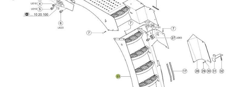 Claas Jaguar 970 - schody 0027981050-1