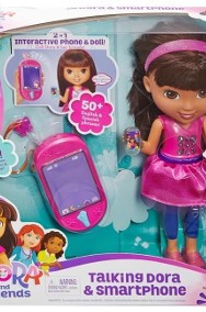 Lalka Interaktywna Mówiąca Dora smartfon Mattel Fisher Price-2