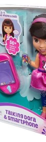 Lalka Interaktywna Mówiąca Dora smartfon Mattel Fisher Price-4