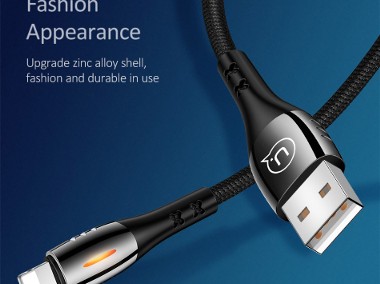 Kabel Usb  2.4A LED dla iPhone  1,2 metra-1