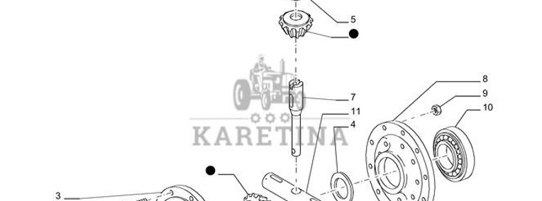New Holland T6010 T6070 Zespol mech rozn 5198908-1