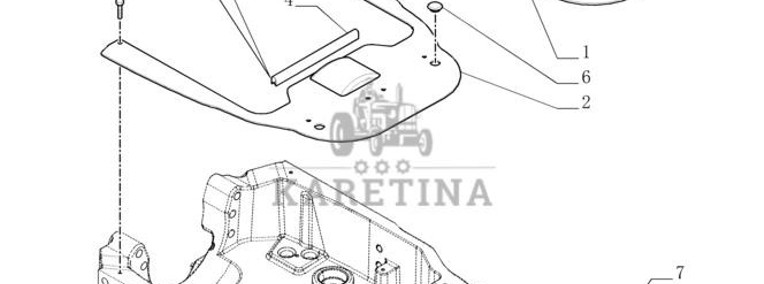 New Holland T6010 Płyta 84168763-1