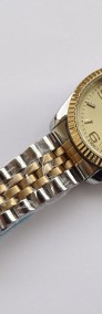 Zegarek damski srebrny złoty męski z bransoletą stalową unisex Chenxi-3