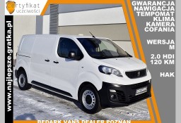 Peugeot Expert Gwarancja, Wersja M, nawigacja, tempomat, klima, kamera cofania, hak