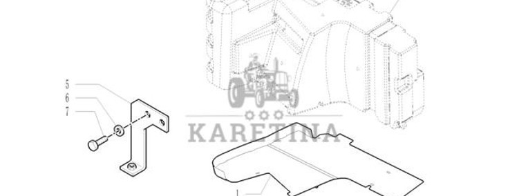 New Holland T6090 Osłona 87570828-1