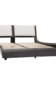 vidaXL Rama łóżka, szaro-biała, sztuczna skóra, 120 x 200 cm 280348-2