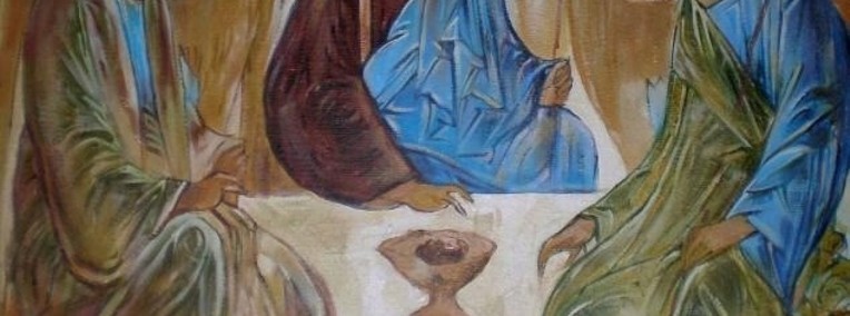 Interpretacja obrazu Rublowa "Eucharystia-ustanowienie" -1
