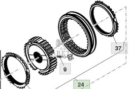 John Deere 8130 8230 8330 8430 8530 Synchronizator Skrzyni Biegów IVT CZĘŚĆI RE231064