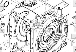 John Deere 8345R Obudowa Dyfru Dyferencjału Napędu CZĘŚCI RE245421 RE252959