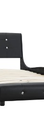 vidaXL Rama łóżka, czarna, sztuczna skóra, 90 x 200 cm 280317-3