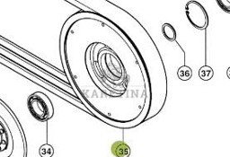 Claas Lexion 570 Koło Pasowe Napędu CZĘŚCI 0006287492 00 0628 749 2