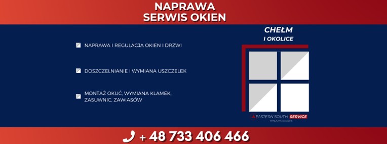 Naprawa Okien i Drzwi - Eastern South Service - tel. 733 406 466-1