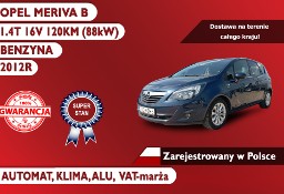 Opel Meriva B B, 2012R, 1.4T 120KM, AUTOMAT, Klima, VAT-marża!