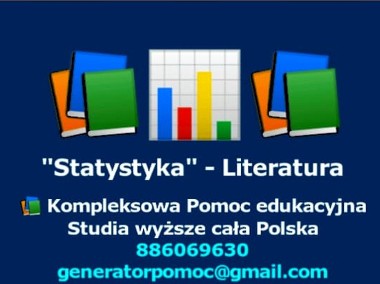 Statystyka - Literatura przedmiotowa, Publikacje naukowe , Wykłady, Skrypty-1