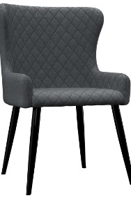 vidaXL Krzesła do jadalni, 2 szt., ciemnoszare, tapicerowane tkaniną282516-2
