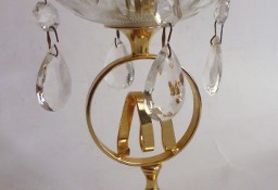 Świecznik Stylizowany Szwedzki Platerowany 24 K Złotem