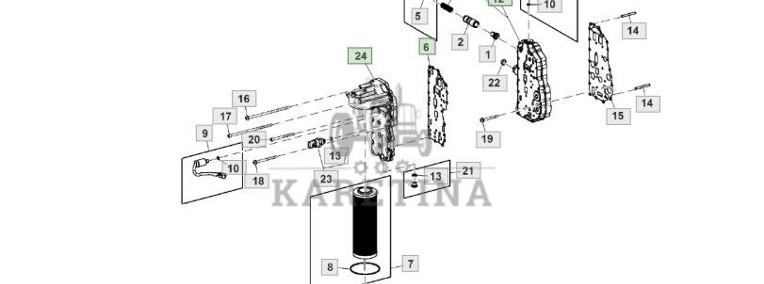 John Deere 6230 6250 - płyta L222085-1