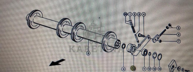 Ramię Nośne Do Claas Mega 370-360 Nr kat. 000 540 062 1 Nr kat. 000 540 062 1-1