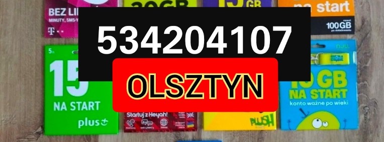 OLSZTYN GOTOWE KARTY SIM - ZAREJESTROWANE KARTY 20 ZŁ - CZESKIE KARTY 30 ZL -1