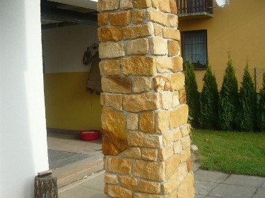 Ściana ściany elewacja domu z kamienia dekoracyjnego naturalnego-1
