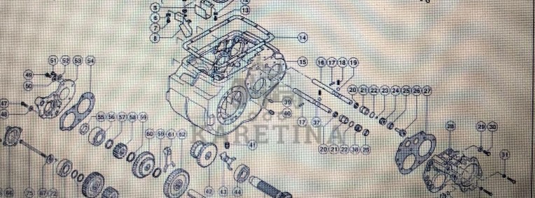CLAAS LEXION 580 SKRZYNIA BIEGÓW -CZĘŚCI-1