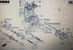 CLAAS LEXION 580 SKRZYNIA BIEGÓW -CZĘŚCI