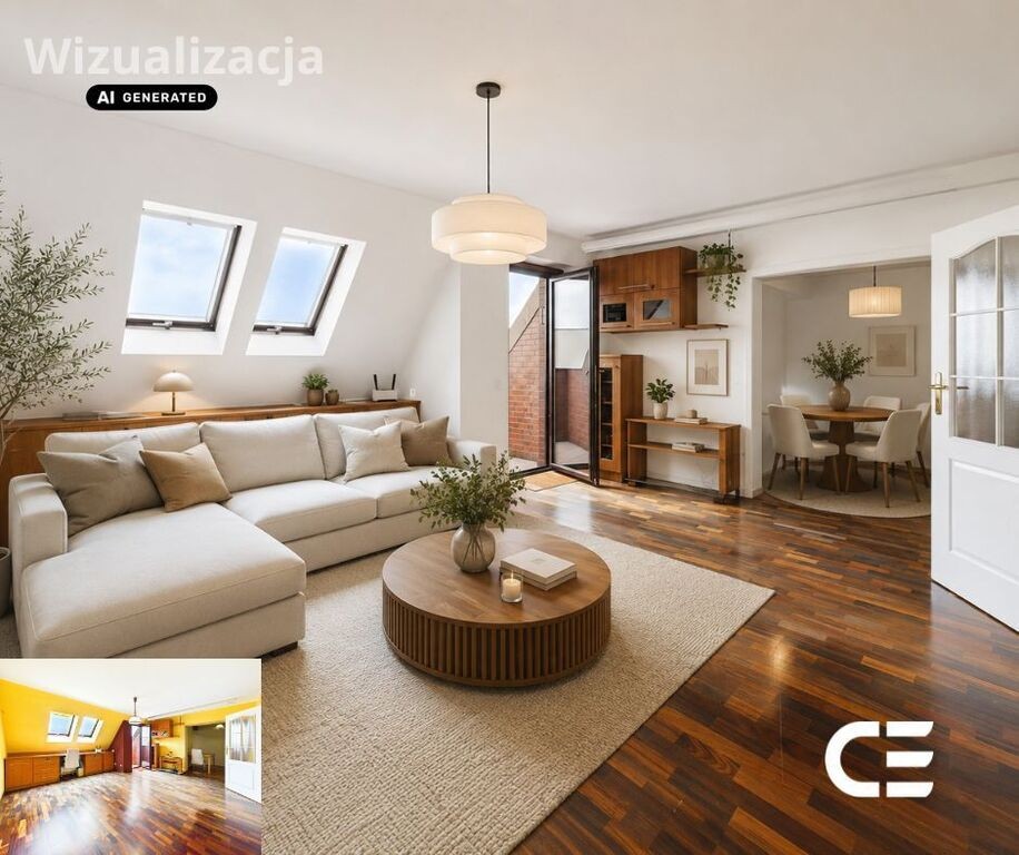3 pokoje | balkon | piwnica | 64,2 M² | Wiejska - Widok 3