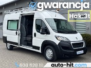 Peugeot Boxer Doka 6 miejsc Bagażnik Hak:3t 163KM Irej:01.2019r /www.auto-hit.com
