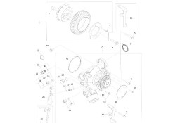 John Deere 9470RX - Koło zębate pośred. RE559569 (Silnik)