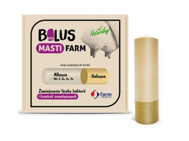 JFarm Masti Farm Bolus, na komórki somatyczne, czosnek, z allicyną -1