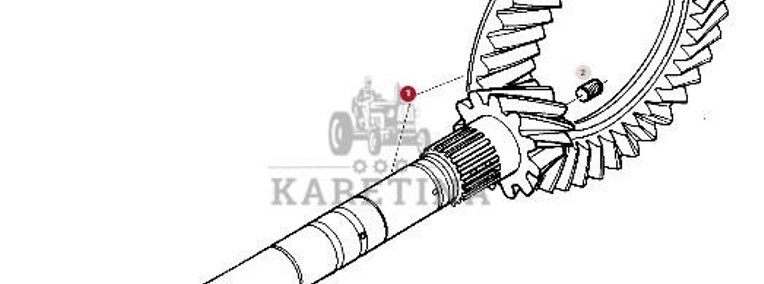 Fendt Favorit 514 Wał Główny Atak CZĘŚCI G514100410020-1