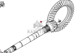 Fendt Favorit 514 Wał Główny Atak CZĘŚCI G514100410020