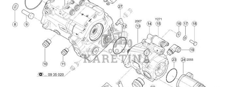 Claas Jaguar 970 - pompa hydrauliczna 0001247002-1