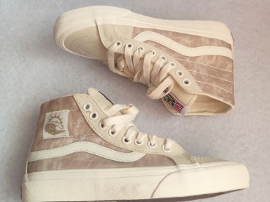 "Vans SK8-Hi 38 Deco" stylowe trampki damskie długość 22 cm beżowe-1