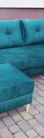 Sofa/kanapa+dostawiana pufa/narożnik/całość sprężyny bonell- styl skandynawski-3