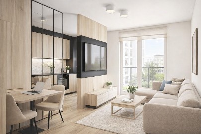 2 pokoje | 4 pietro Balkon Malta & Posnania do aranżacji lokalizacja