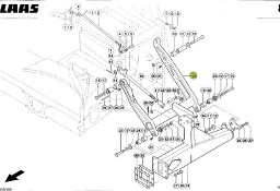 Claas RU600 - wahacz lewy 0009994640