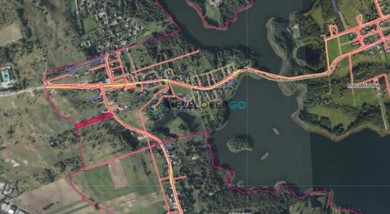 Działka budowlana 3485 m², uzbrojona w Małej Hucie – pohled 4