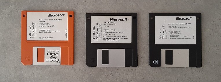 Dyskietki instalacyjne Windows 95 i 98-1