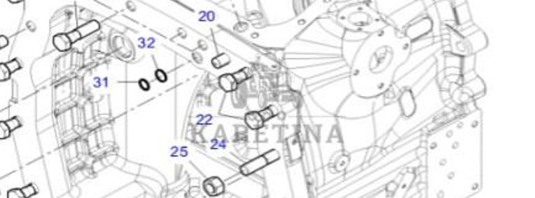 Fendt 930 933 936 939 942 Vario Gen 6 Obudowa Sprzęgła CZĘŚCI H218PP0101011-1