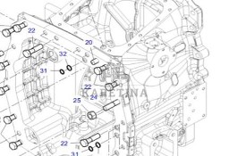 Fendt 930 933 936 939 942 Vario Gen 6 Obudowa Sprzęgła CZĘŚCI H218PP0101011