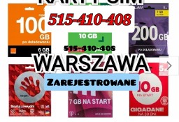 Zarejestrowane polskie karty sim Zagraniczne karty Aktywne WARSZAWA 