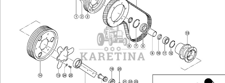 Claas Lexion 600 KOŁO PASOWE 0006603570 (Przyrząd źniwny-napęd stopniowy)-1