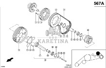 Claas Lexion 600 KOŁO PASOWE 0006603570 (Przyrząd źniwny-napęd stopniowy)