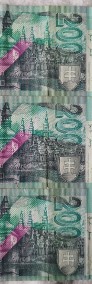 Trzy banknoty po 200 koron słoweńskich -3
