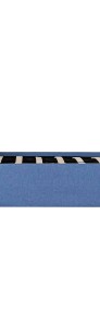vidaXL Rama łóżka z podnośnikiem i LED, niebieska, tkanina, 180x200 cm 285617-4