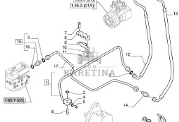 New Holland T6010 Rurka hydrauliczna 47123588
