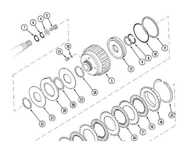 Case MX Maxxum - przekładnia WOM 1341277C3-2